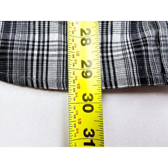 Airwalk Size Medium Men's Gray Check Logo Tag Long Sleeve Dual Pocket Shirt - Picture 11 of 13